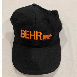 Behr Hat Cap Pro Paint Hat Cap Adjustable Orange Black with Logo Painter